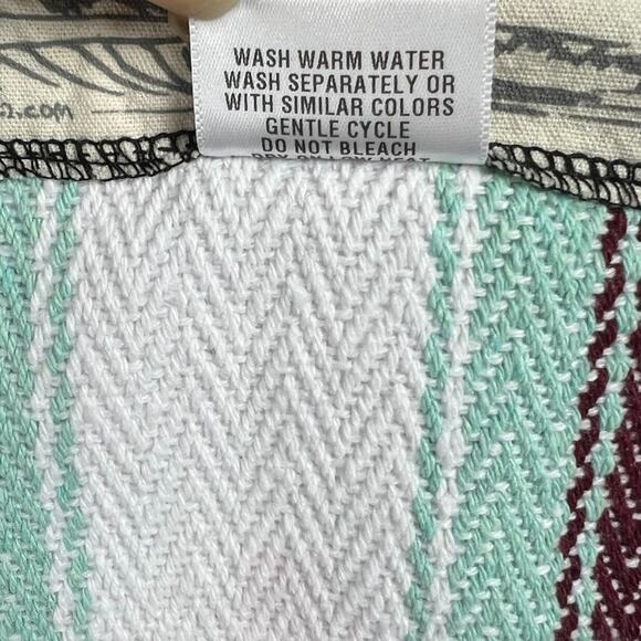 Original Senor Lopez Baja Blanket Beach Blanket Bora Bora Fringe 41"x72" Striped - Picture 7 of 11